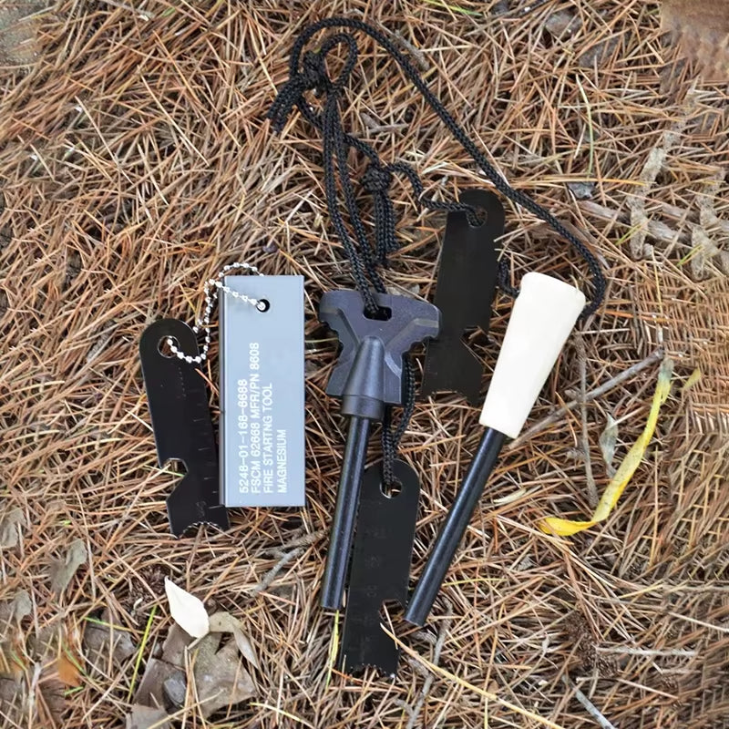 Unleash Your Outdoor Adventure with the Ultimate Portable Magnesium Fire Starter Stick - The Essential Tool for Camping, Hiking, and Survival!
