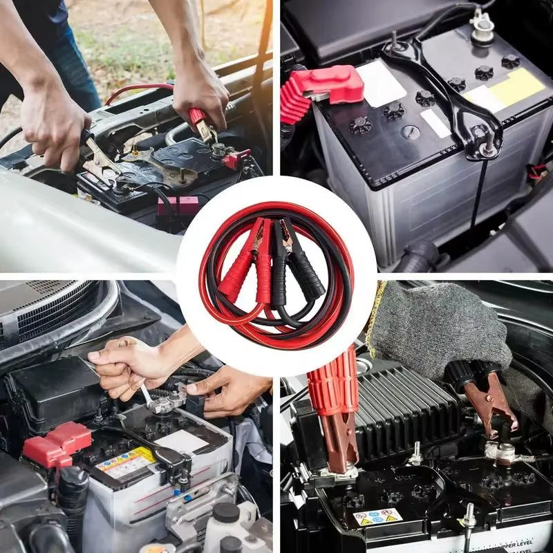 Power Up Your Ride with Ultimate Heavy Duty 2000A Jumper Cables - 4M Booster for Trucks, SUVs, and Vans - Reliable Emergency Jump Start with Secure Alligator Clips