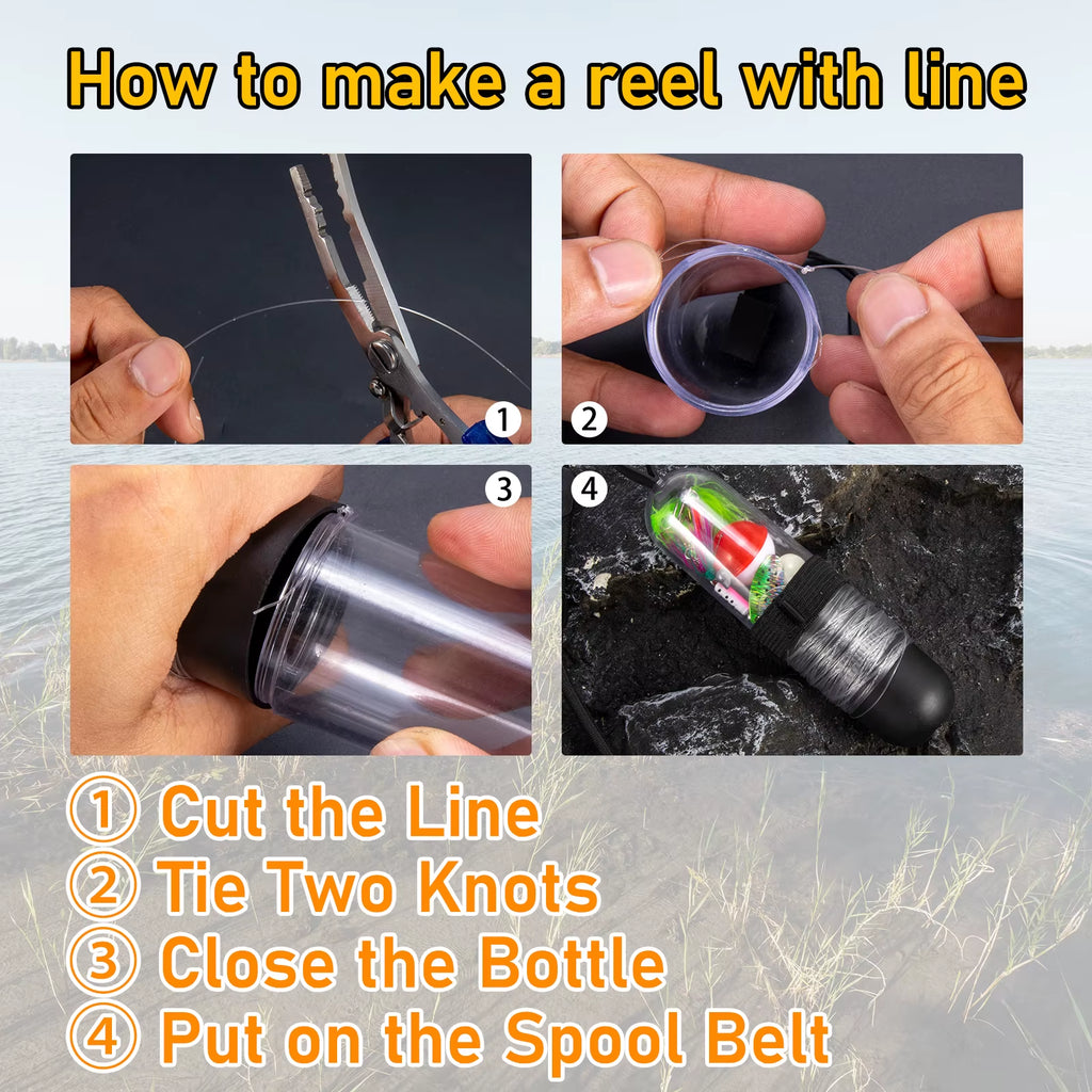 Ultimate 25-Piece Fishing Survival Kit - Your Essential Companion for Camping, Hiking, and Fishing Adventures!