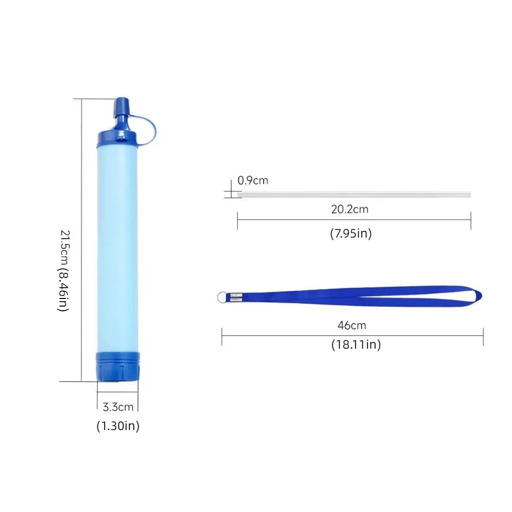 Mini Mini Water Filter Straw Straw Purifier Purification Water Filter Direct Drinking Survival Drinking Water Filtering Straw