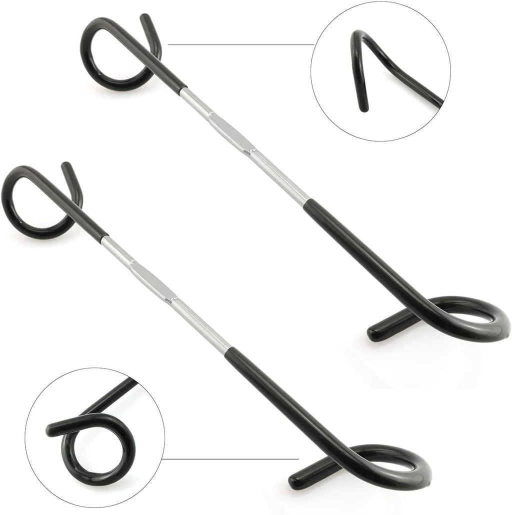 Elevate Your Outdoor Experience with 2Pcs Durable 26Cm Camping Light Hooks - Perfect for Lanterns and Gear!