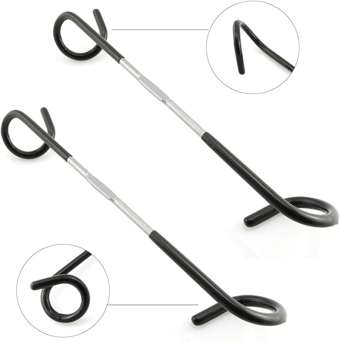 Elevate Your Outdoor Experience with 2Pcs Durable 26Cm Camping Light Hooks - Perfect for Lanterns and Gear!