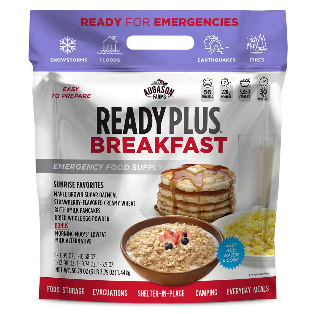 Essential Breakfast Emergency Food Supply - 25-Year Shelf Life for Ultimate Preparedness