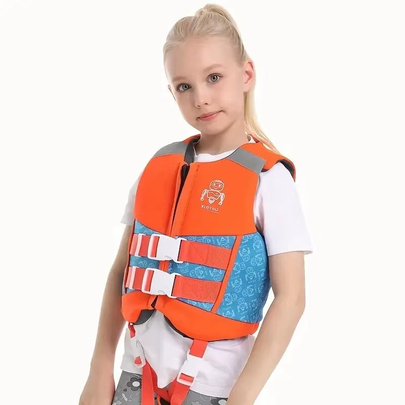 Kids Neoprene Life Jacket - Buoyant Swim Vest for Boys & Girls, Perfect for Surfing, Drifting & Safety Swimming Aid