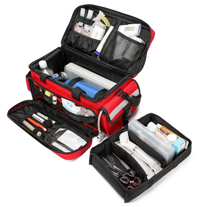 Ultimate Large Capacity First Aid Kit - Portable Outdoor Emergency Bag for Home and Travel