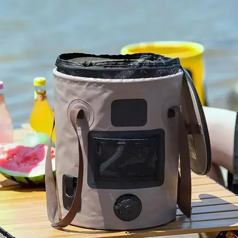 25L Waterproof Foldable Bucket - Your Ultimate Companion for Outdoor Adventures, Fishing Trips, and Water Storage Needs