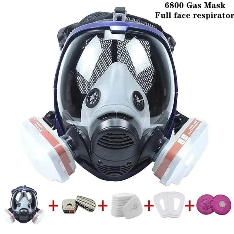Ultimate Chemical Gas Mask 6800 - Full Face Respirator with Anti-Fog Filter for Industrial Use, Welding, Paint, and Insecticides