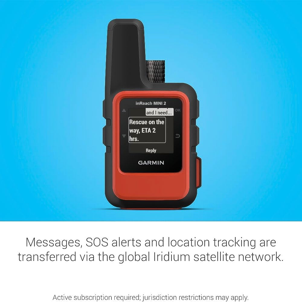 Garmin inReach Mini 2 - The Ultimate Ultra-Lightweight Satellite Communicator for Adventurers - Bright Orange, Compact & Durable