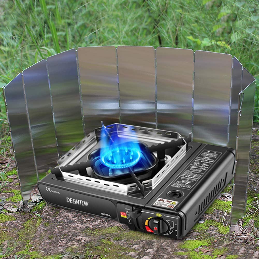 Ultimate Foldable Camping Stove Windscreen - Lightweight Aluminum Wind Shield for Outdoor Adventures - Perfect for Gas Stoves and More!