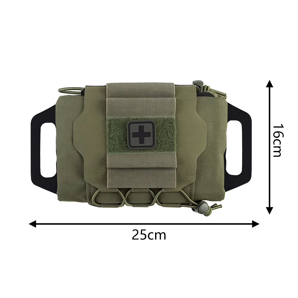 Molle Rapid Deploy First Aid Kit - Essential Survival Hunting Bag with Grip for Outdoor Adventures