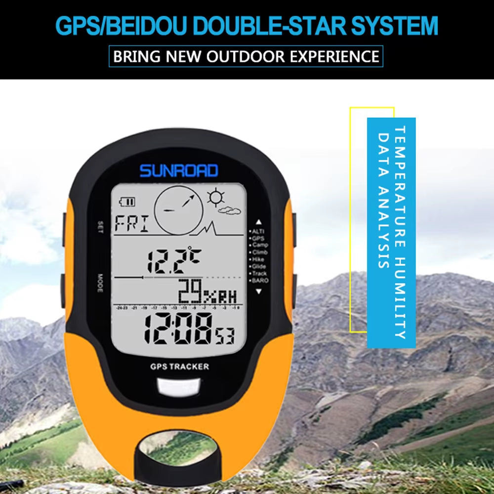Elevate Your Outdoor Experience with the Ultimate Portable GPS Navigation Device – Digital Altimeter, Barometer, and Compass for Adventurers!