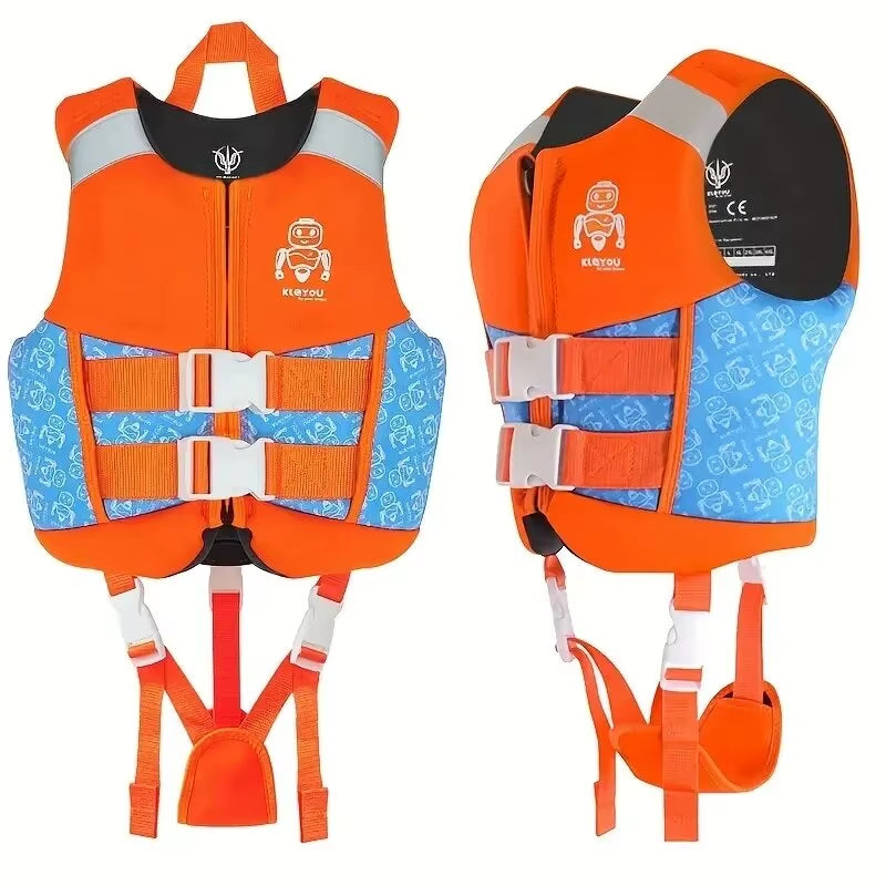 Kids Neoprene Life Jacket - Buoyant Swim Vest for Boys & Girls, Perfect for Surfing, Drifting & Safety Swimming Aid