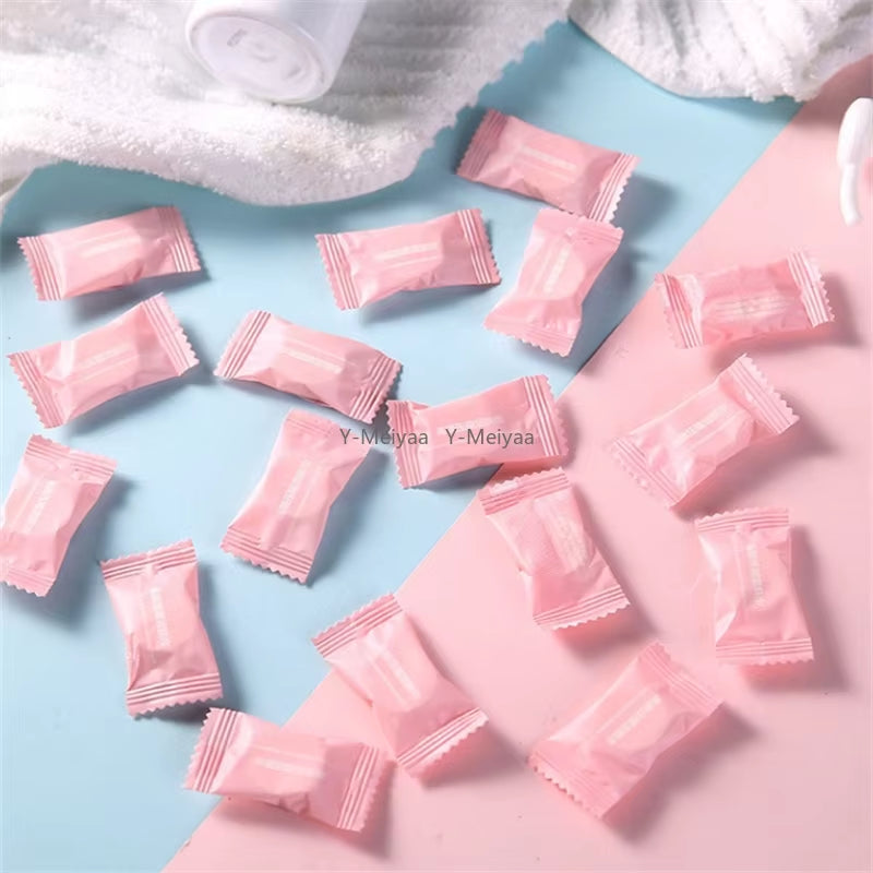 Mini Disposable Compressed Towel Capsules - Perfect Travel Face Wipes (20/50/100/200PCS)