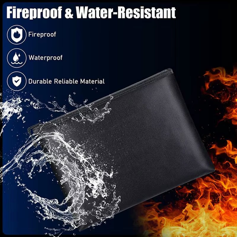 Ultimate Fireproof & Waterproof Document Envelope - Secure Your Valuables with Style in S/M/L Sizes