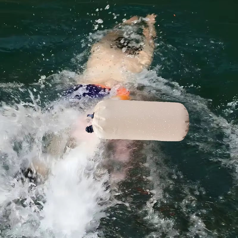10L PVC Inflatable Swim Buoy - Your Essential Safety Float for Open Water Swimming, Camping, and Hiking Adventures
