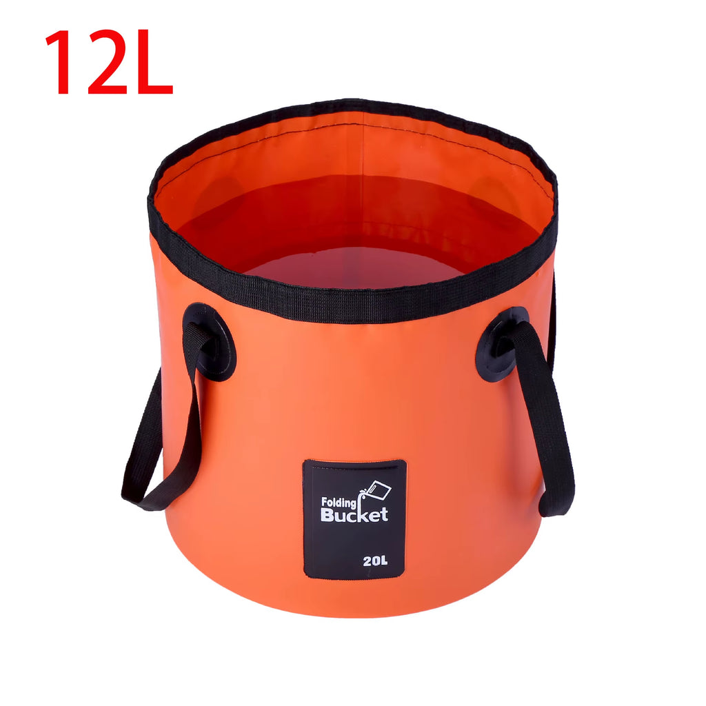 Discover the Ultimate 12/20L Foldable Waterproof Bucket for Outdoor Adventures and Easy Water Storage!