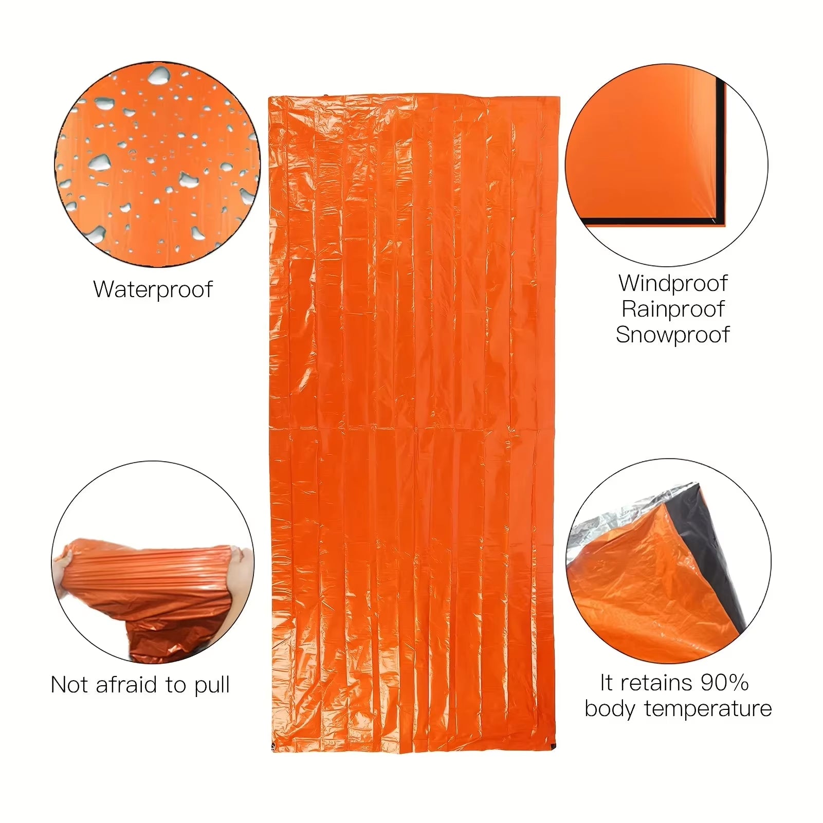 Emergency Sleeping Bag: Portable Insulated Survival Bag for Camping and Hiking Adventures