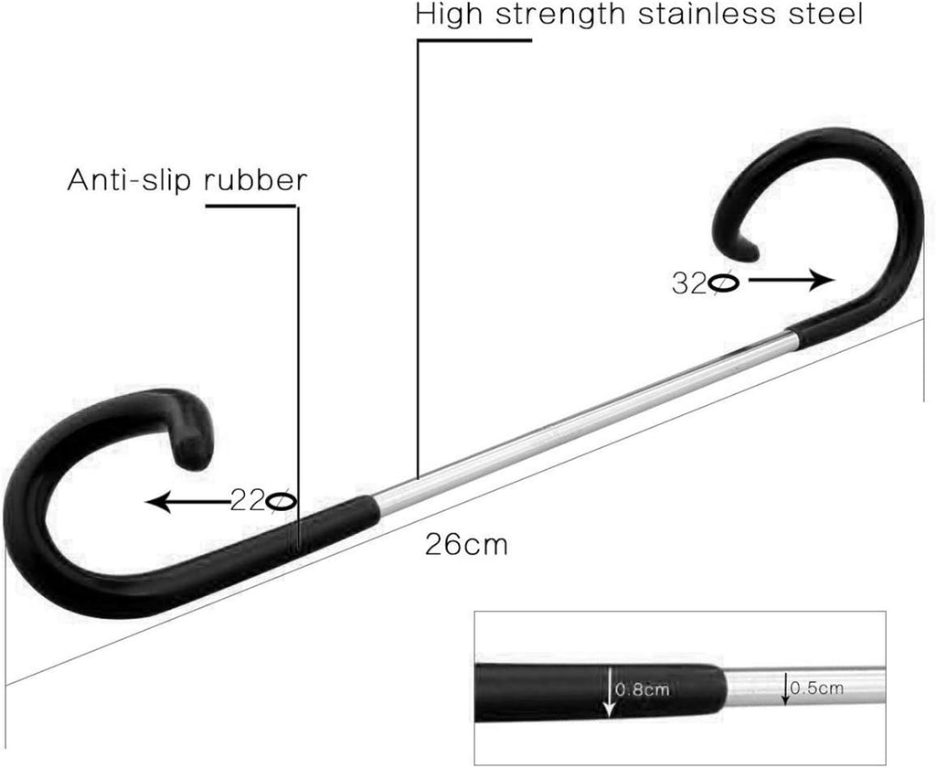 Elevate Your Outdoor Experience with 2Pcs Durable 26Cm Camping Light Hooks - Perfect for Lanterns and Gear!