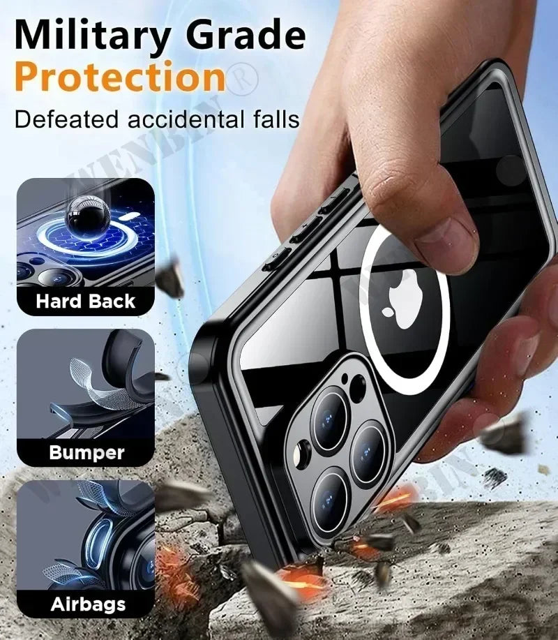 Ultimate IP68 Waterproof Case for iPhone 17/16/15 Pro Max - Full Body Protection for Underwater Adventures with MagSafe Compatibility