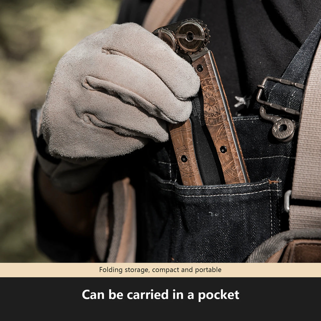 Experience the Ultimate Versatility with the BISINNA Double-Sided Folding Hand Saw - Your Go-To Tool for Camping, Gardening, and Woodworking!