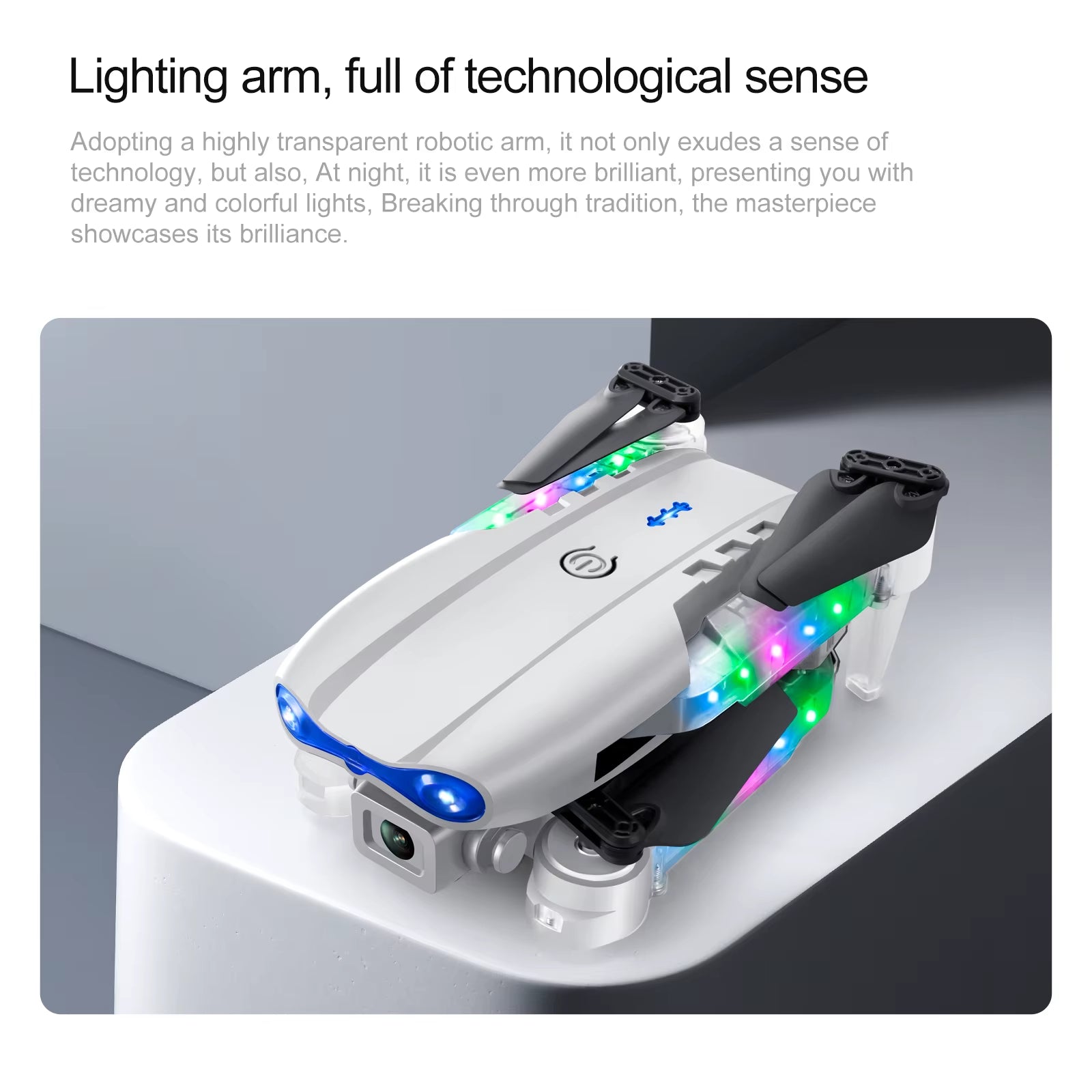 Experience Stunning Aerial Views with the White Gray E88E99 Mini Drone - Dual Camera, 8K HD Video, and Intelligent Control
