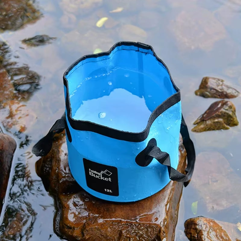 Discover the Ultimate 12/20L Foldable Waterproof Bucket for Outdoor Adventures and Easy Water Storage!