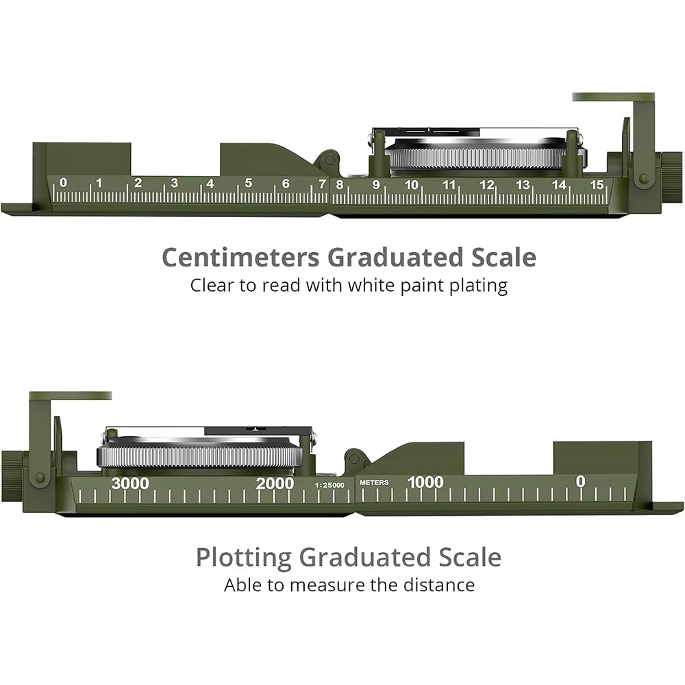 Explore the Great Outdoors with the High Precision Waterproof Military Compass - Your Ultimate Multifunctional Survival Tool!